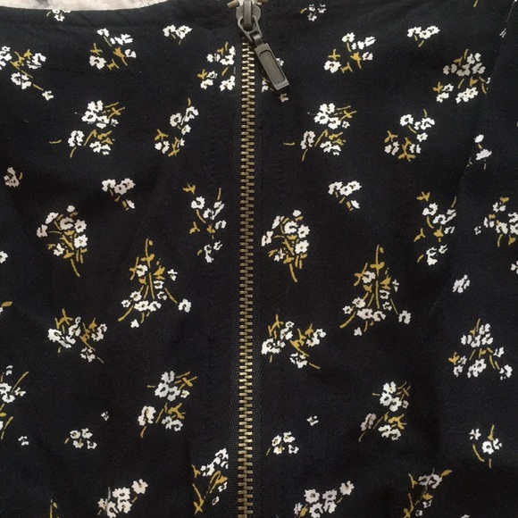 Old Navy Floral Print Zip Back Dress Womens Size L - Picture 7 of 8